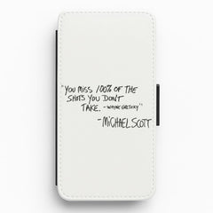 Michael Scott Quote Flip / Wallet Phone Case