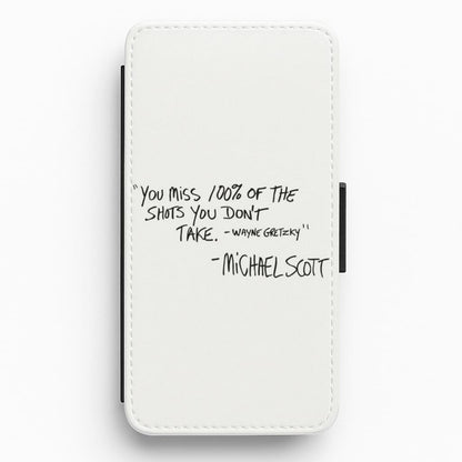 Michael Scott Quote Flip / Wallet Phone Case