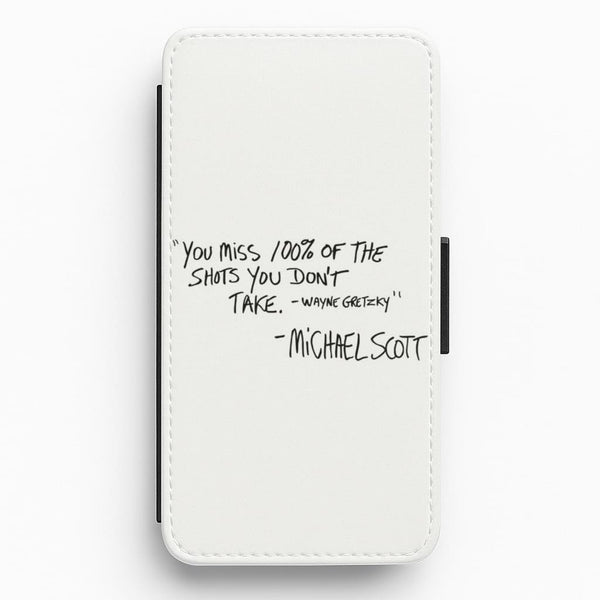 Michael Scott Quote Flip / Wallet Phone Case