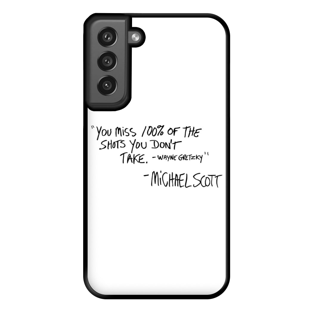 Michael Scott Quote Phone Case for Galaxy S21FE