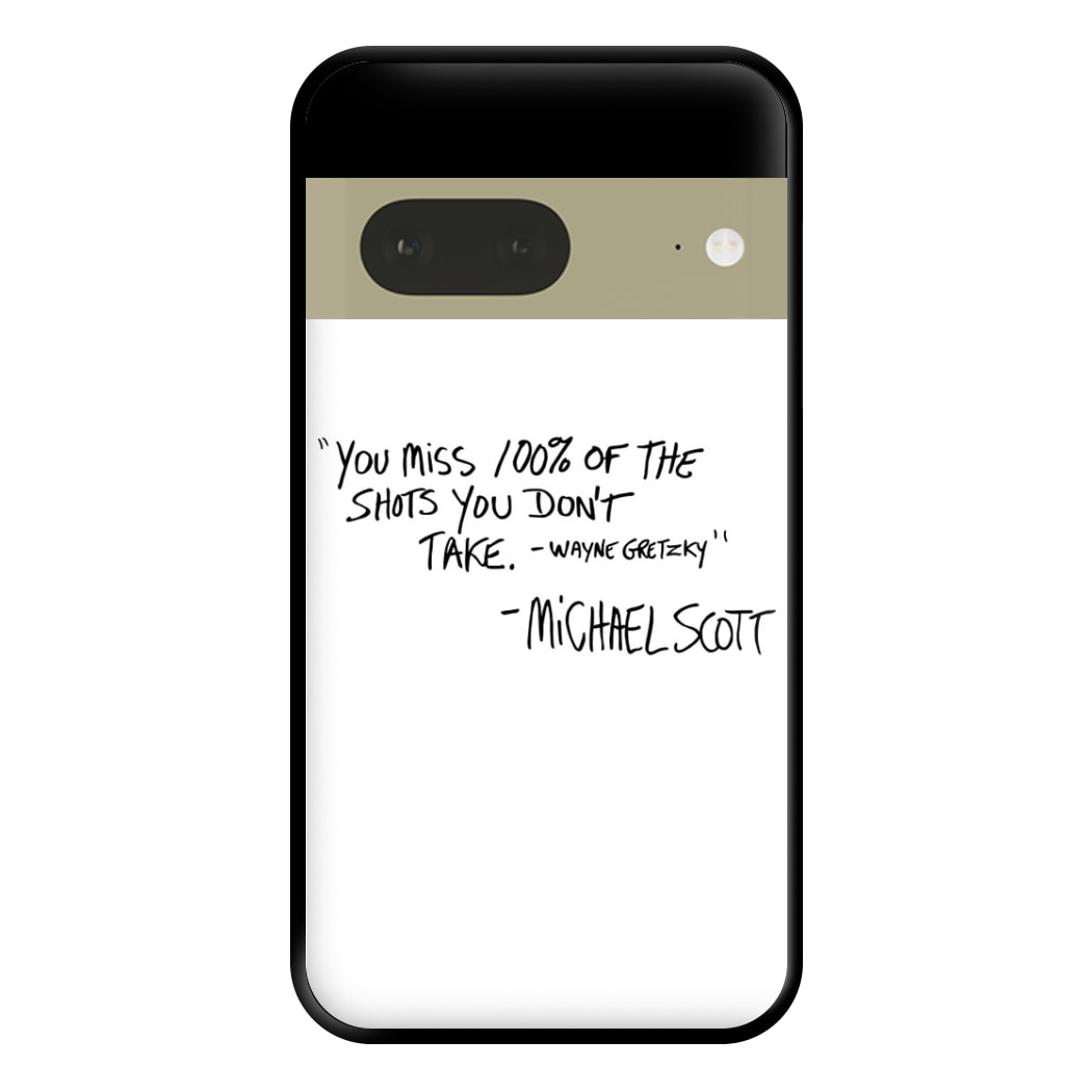 Michael Scott Quote Phone Case for Google Pixel 7a