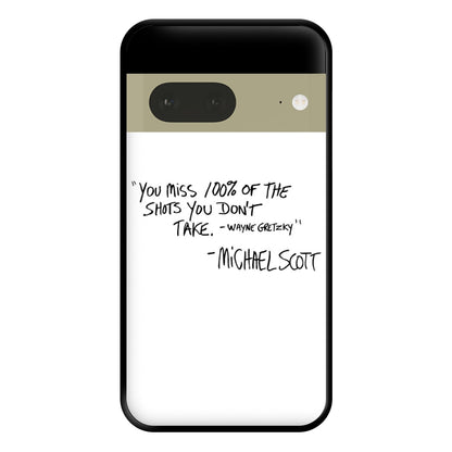 Michael Scott Quote Phone Case for Google Pixel 7a