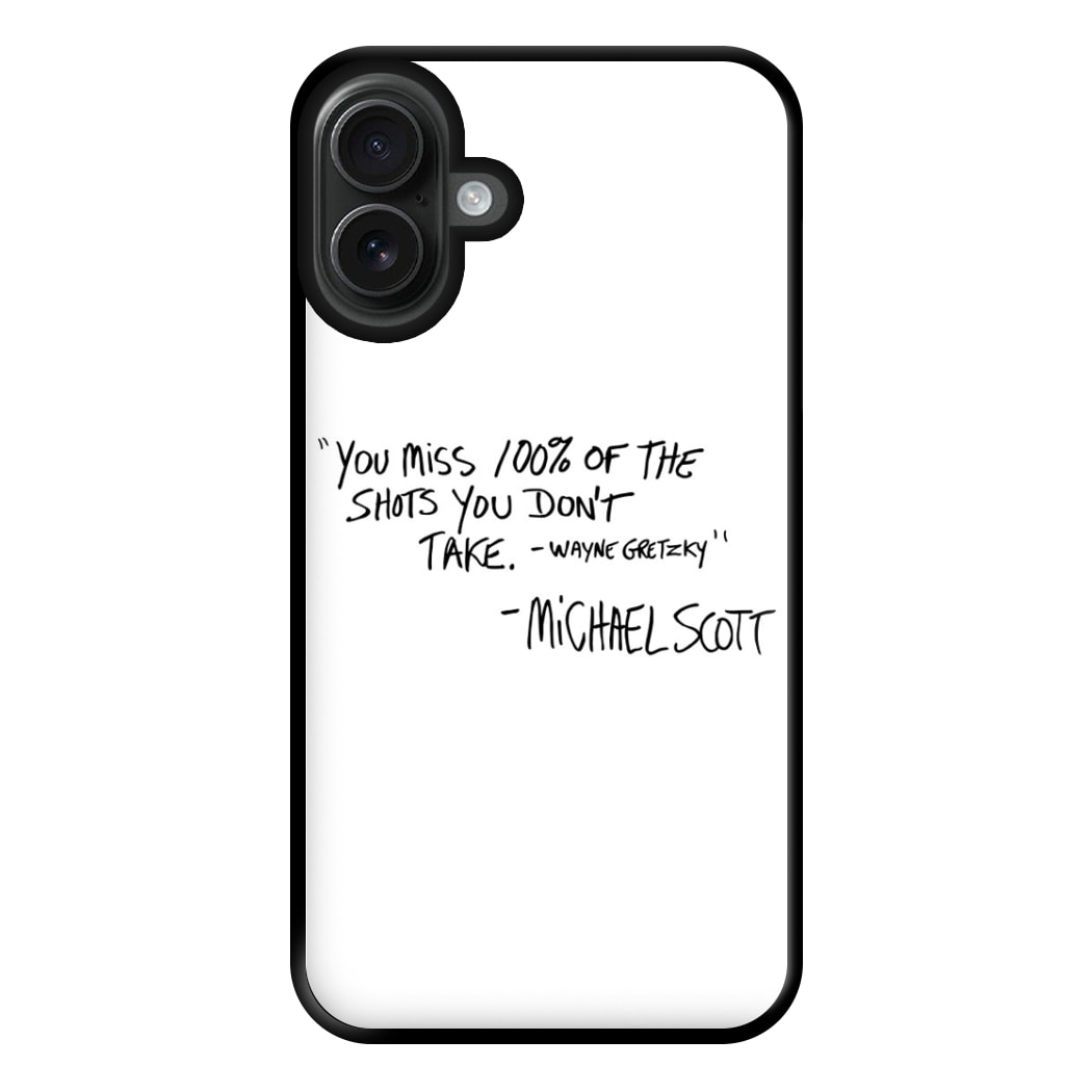 Michael Scott Quote Phone Case for iPhone 16 Plus