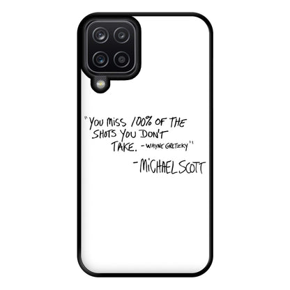 Michael Scott Quote Phone Case for Galaxy A12