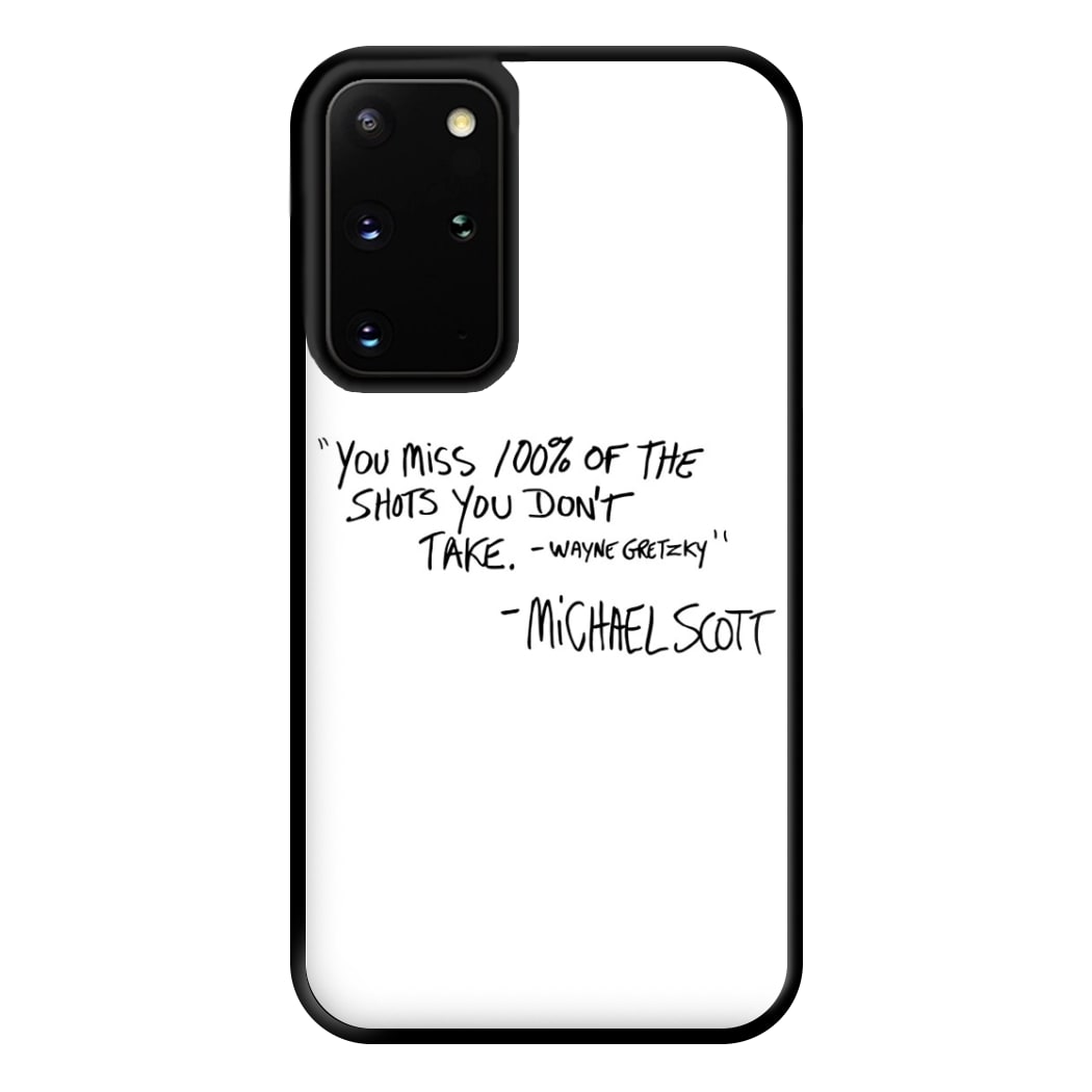 Michael Scott Quote Phone Case for Galaxy S20 Plus