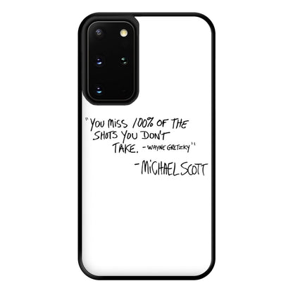 Michael Scott Quote Phone Case for Galaxy S20 Plus