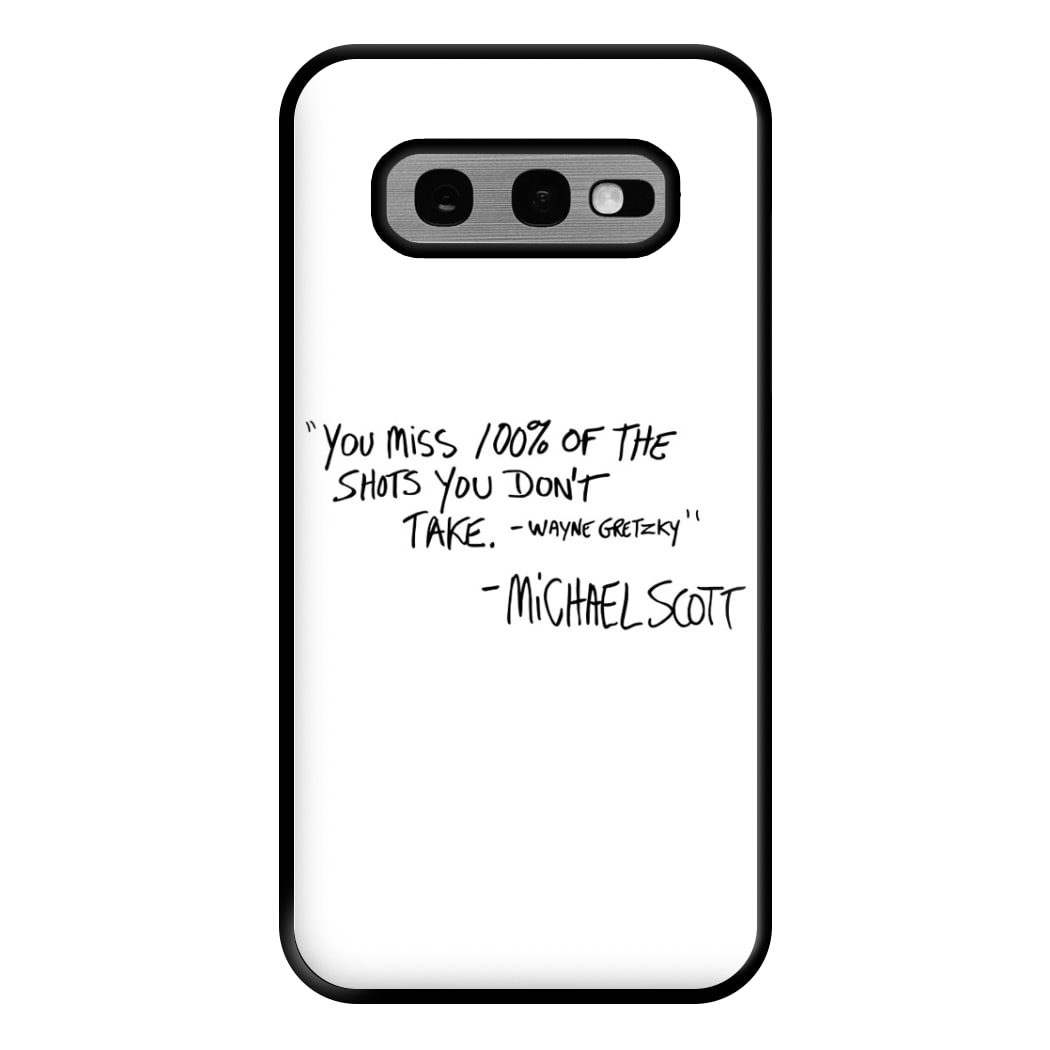 Michael Scott Quote Phone Case for Galaxy S10e