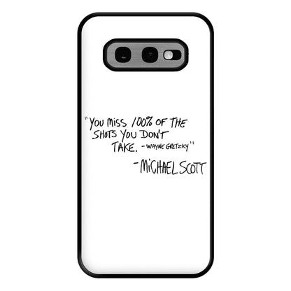 Michael Scott Quote Phone Case for Galaxy S10e