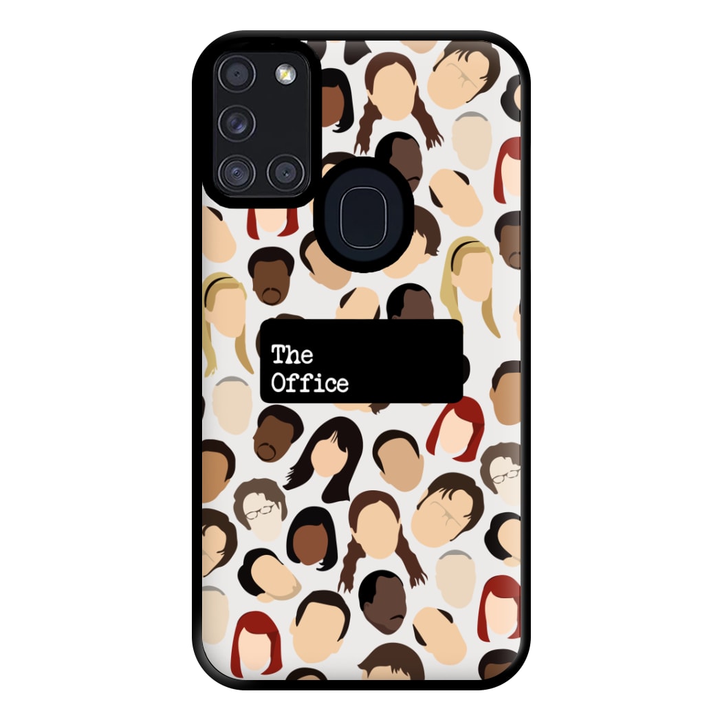 Office Collage Phone Case for Galaxy A21s