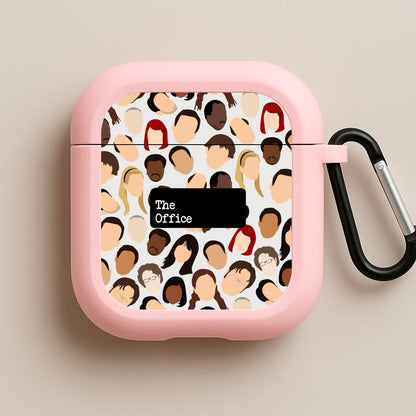 Office Collage Pink AirPods Case