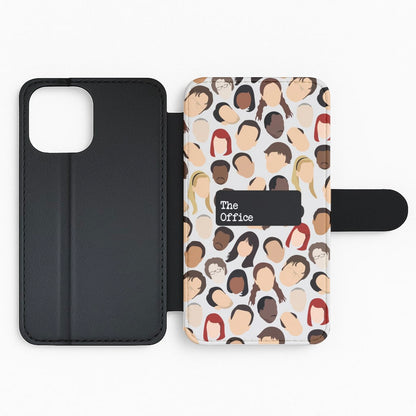 Office Collage Flip Phone Case