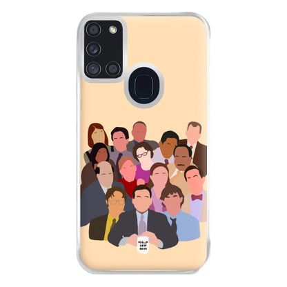 Office Characters Phone Case for Galaxy A21s