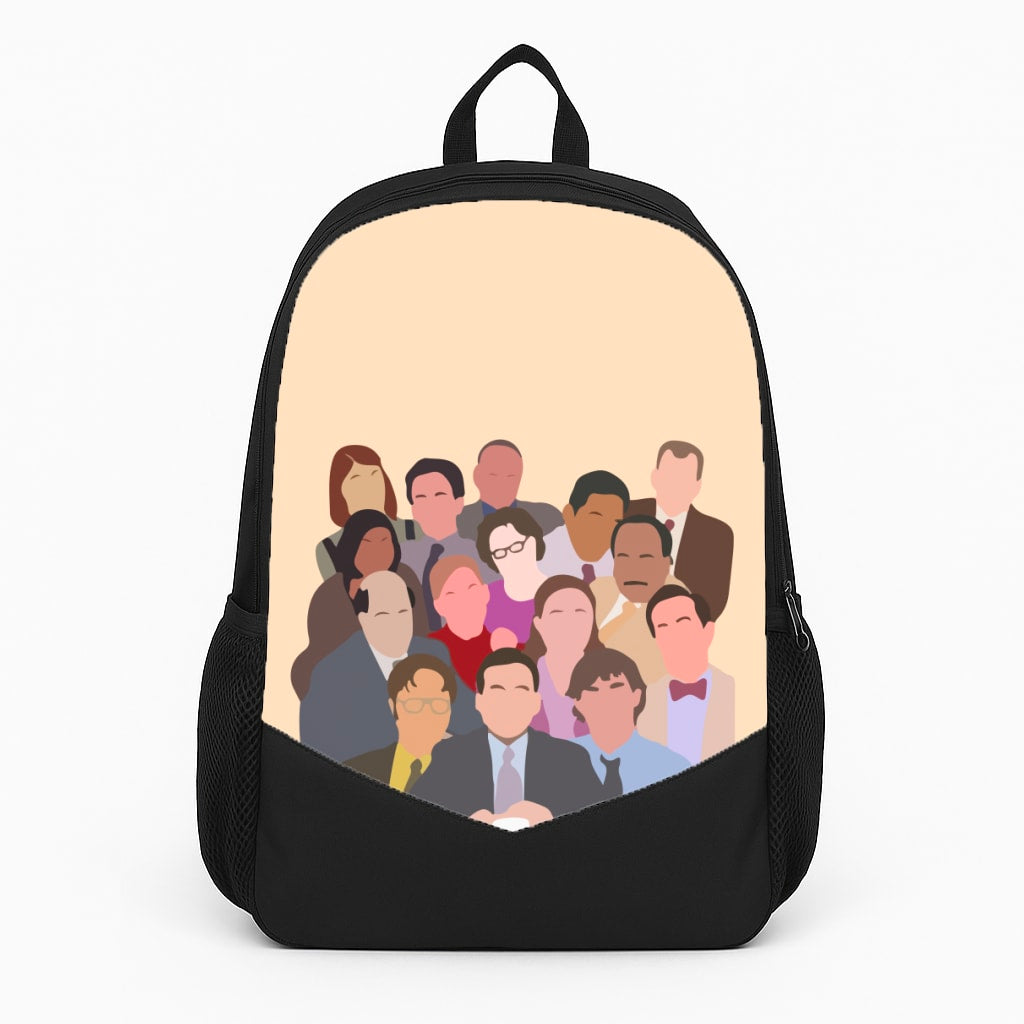 Office Characters Large Backpack