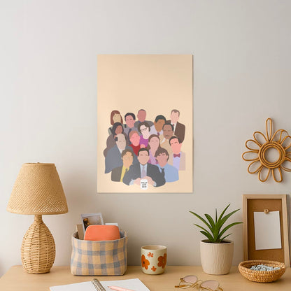 Office Characters Art Print