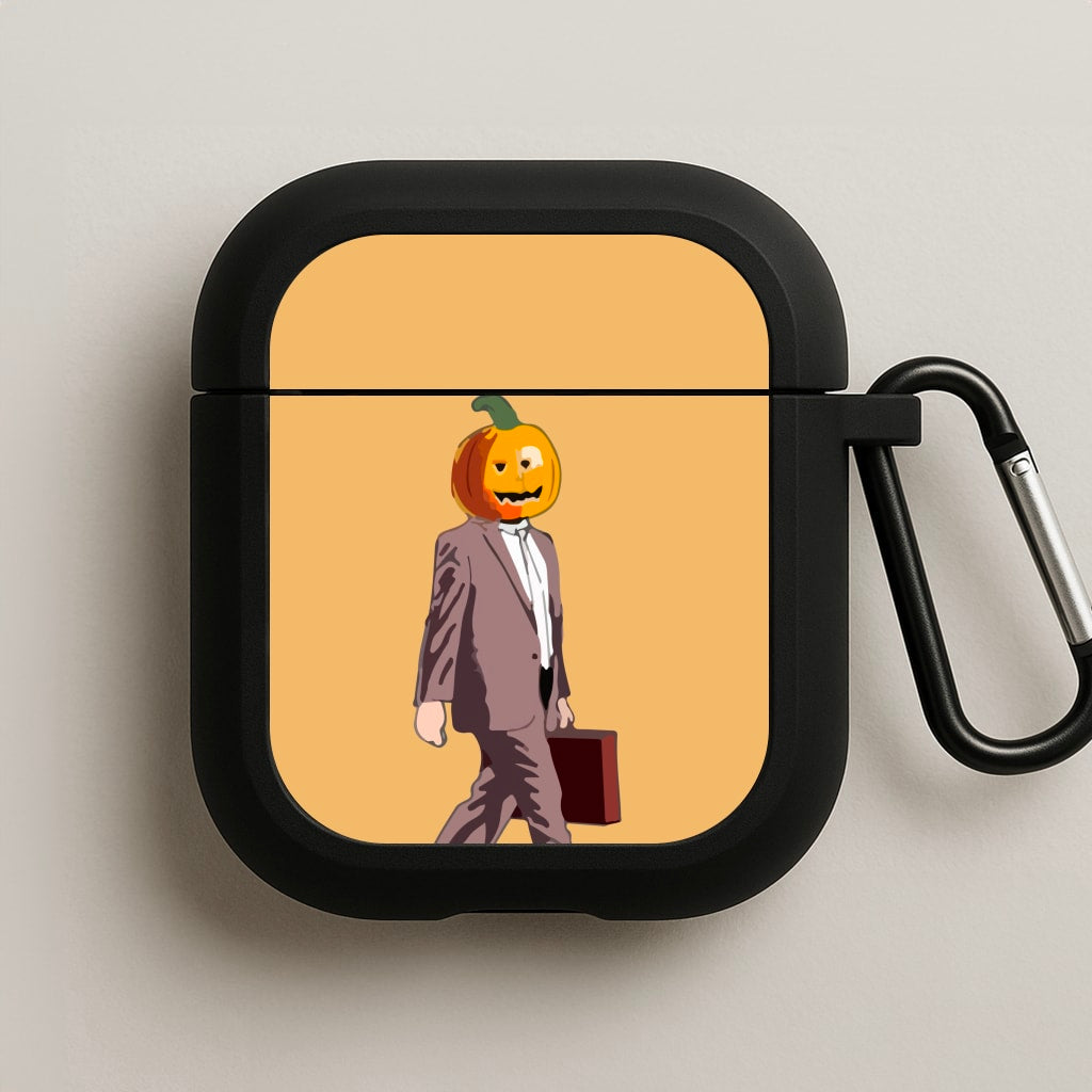 Dwight Pumpkin Head AirPods Case