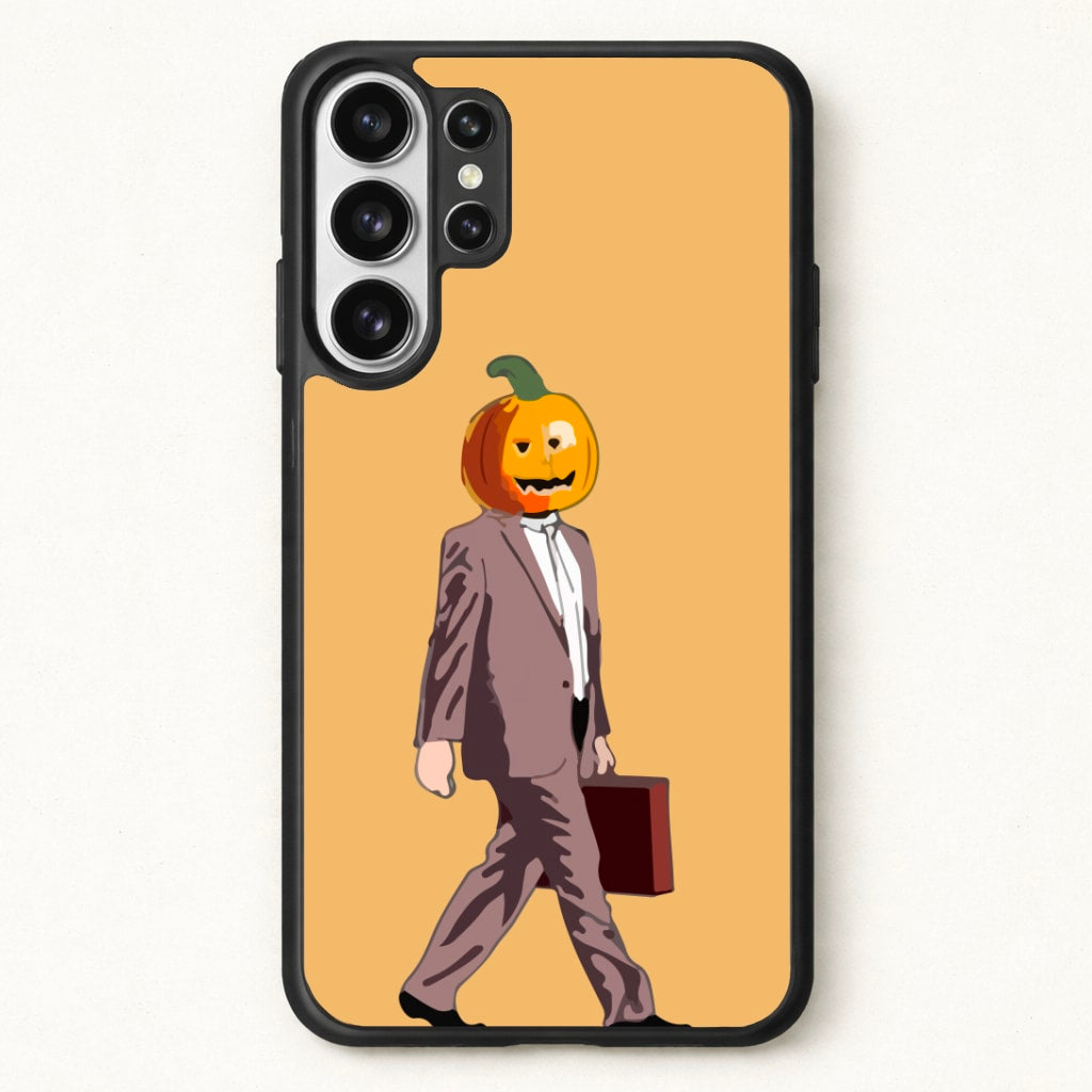 Dwight Pumpkin Head Phone Case for Galaxy S26 Ultra