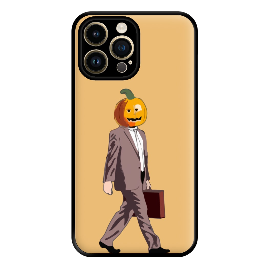 Dwight Pumpkin Head Phone Case for iPhone 14 Pro Max