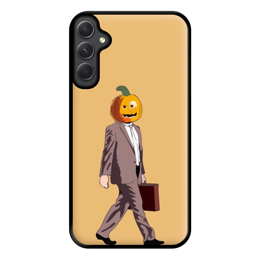 Dwight Pumpkin Head Phone Case for Galaxy A34