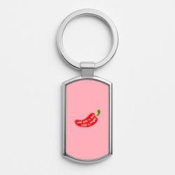 I Feel God In This Chilli's Tonight Silver Keyring