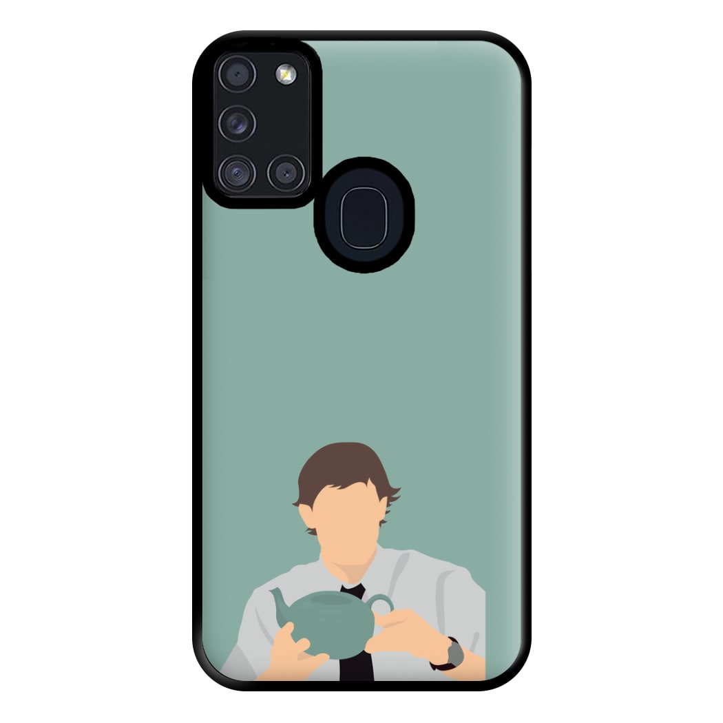 Jim's Tea Pot For Pam Phone Case for Galaxy A21s