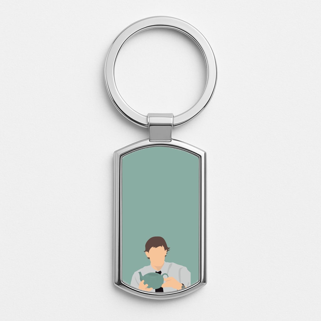 Jim's Tea Pot For Pam Luxury Keyring
