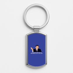 I Am Running Away From My Responsibilities Silver Keyring