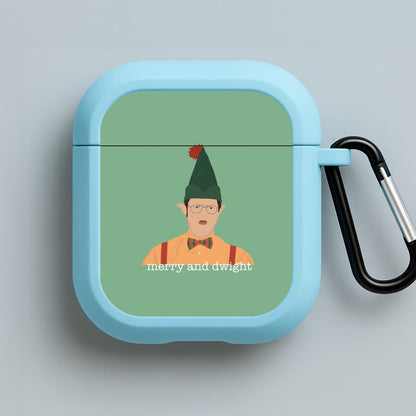 Merry And Dwight Blue AirPods Case
