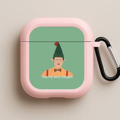 Merry And Dwight Pink AirPods Case