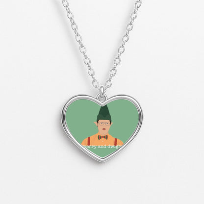 Merry And Dwight Heart Necklace