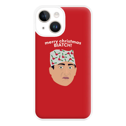 Merry Christmas Biatch Phone Case for iPhone 14