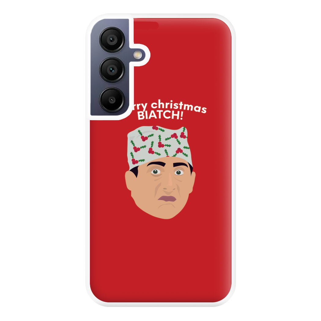 Merry Christmas Biatch Phone Case for Galaxy A16