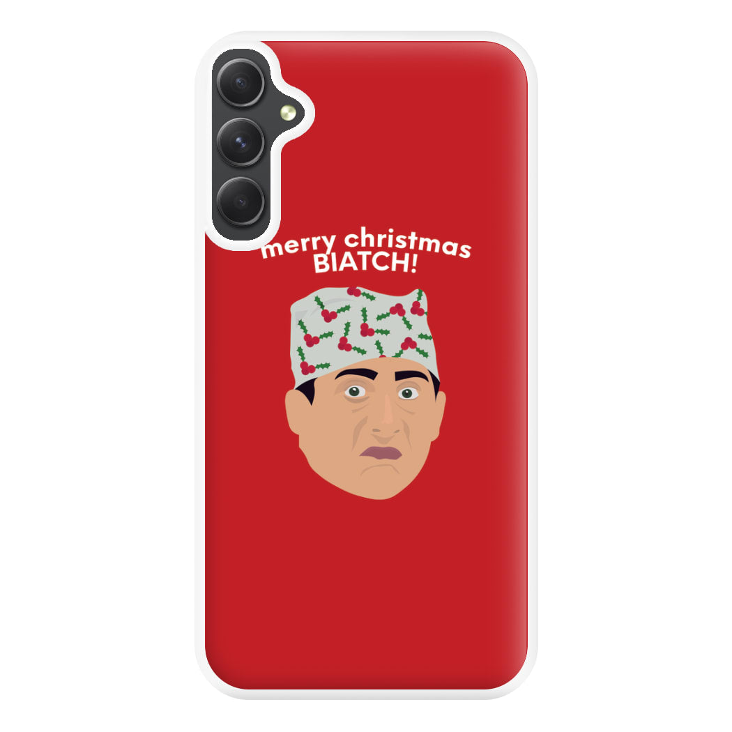 Merry Christmas Biatch Phone Case for Galaxy A14