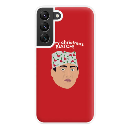 Merry Christmas Biatch Phone Case for Galaxy S22 Plus