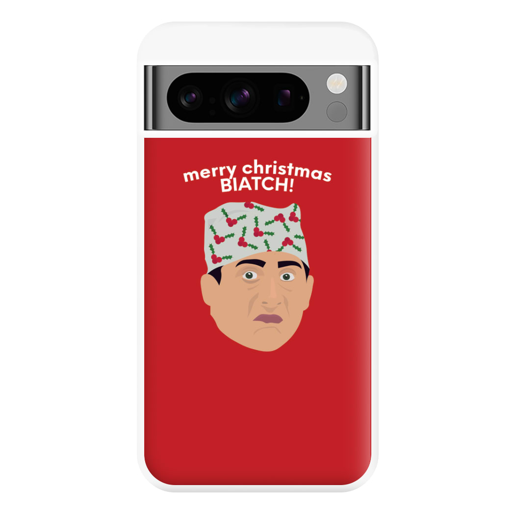 Merry Christmas Biatch Phone Case for Google Pixel 8 Pro