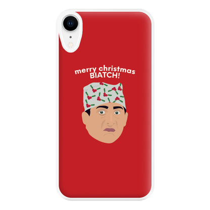 Merry Christmas Biatch Phone Case for iPhone XR