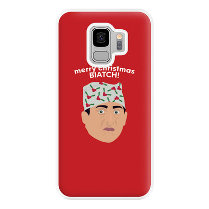 Merry Christmas Biatch Phone Case for Galaxy S9 Plus