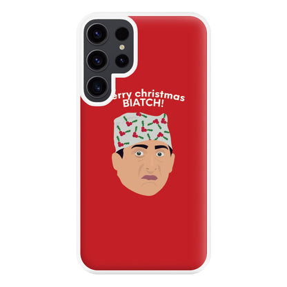 Merry Christmas Biatch Phone Case for Galaxy S23 Ultra