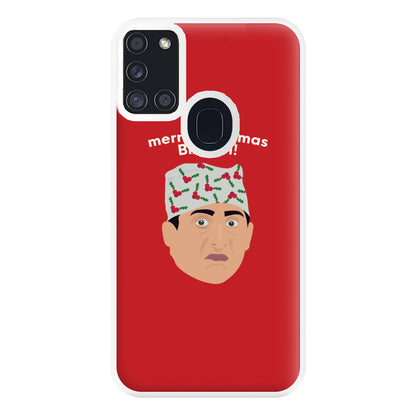 Merry Christmas Biatch Phone Case for Galaxy A21s