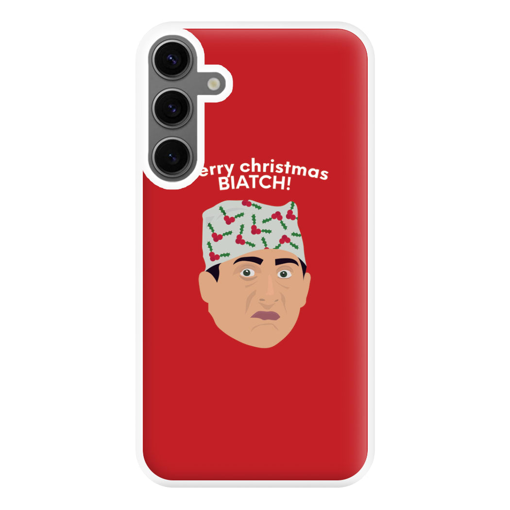 Merry Christmas Biatch Phone Case for Galaxy S24FE