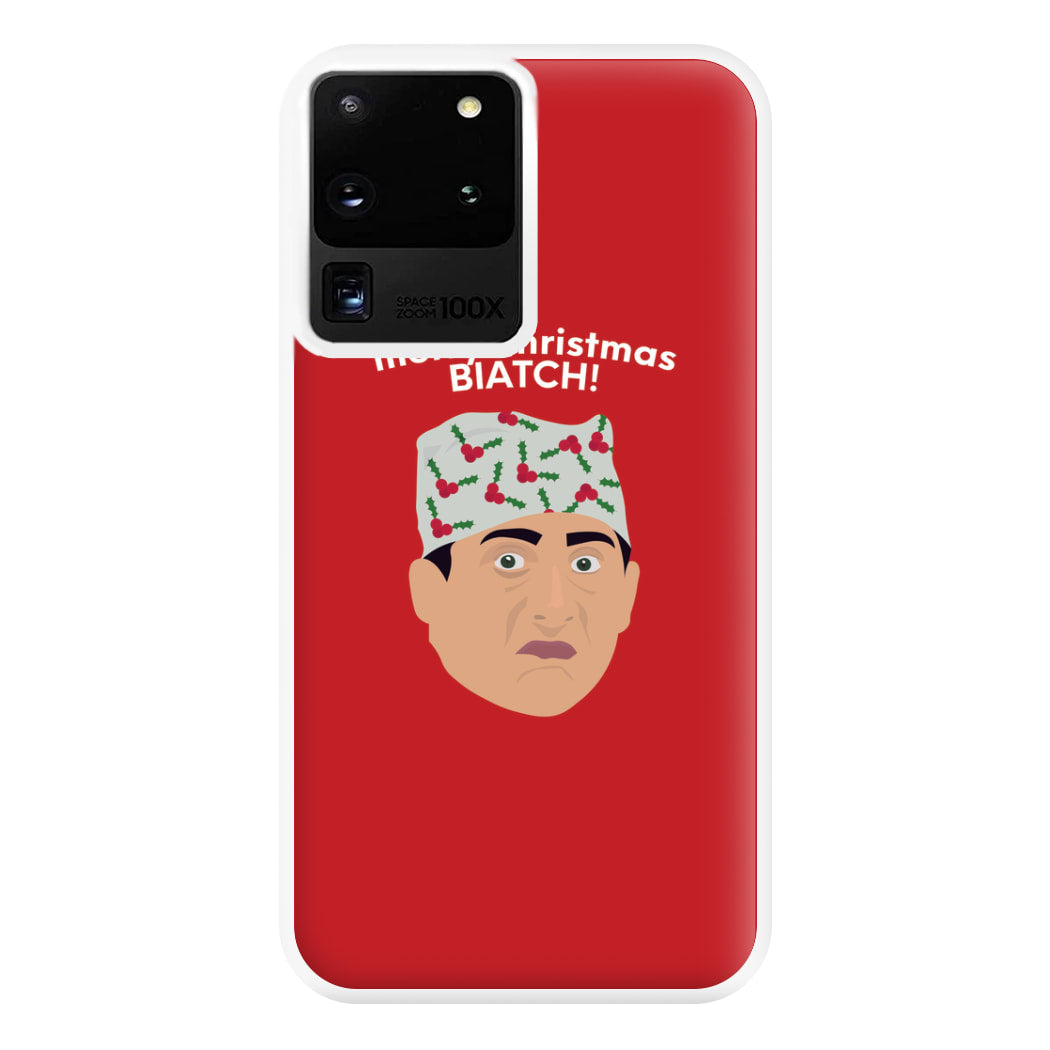 Merry Christmas Biatch Phone Case for Galaxy S20 Ultra