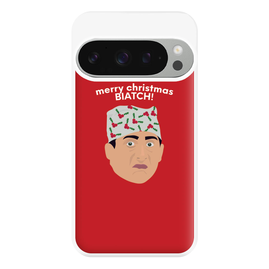 Merry Christmas Biatch Phone Case for Google Pixel 9 Pro XL