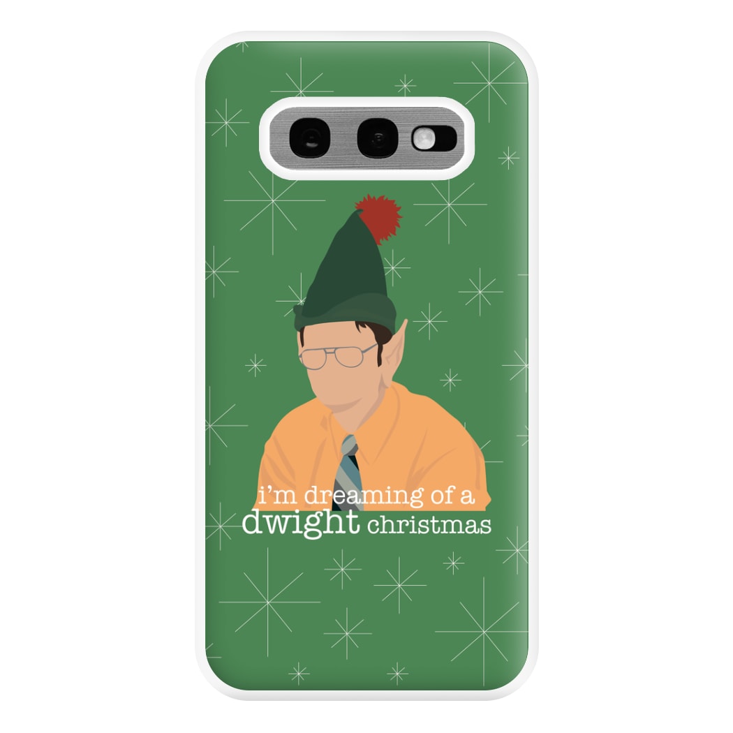 A Dwight Christmas Phone Case for Galaxy S10e