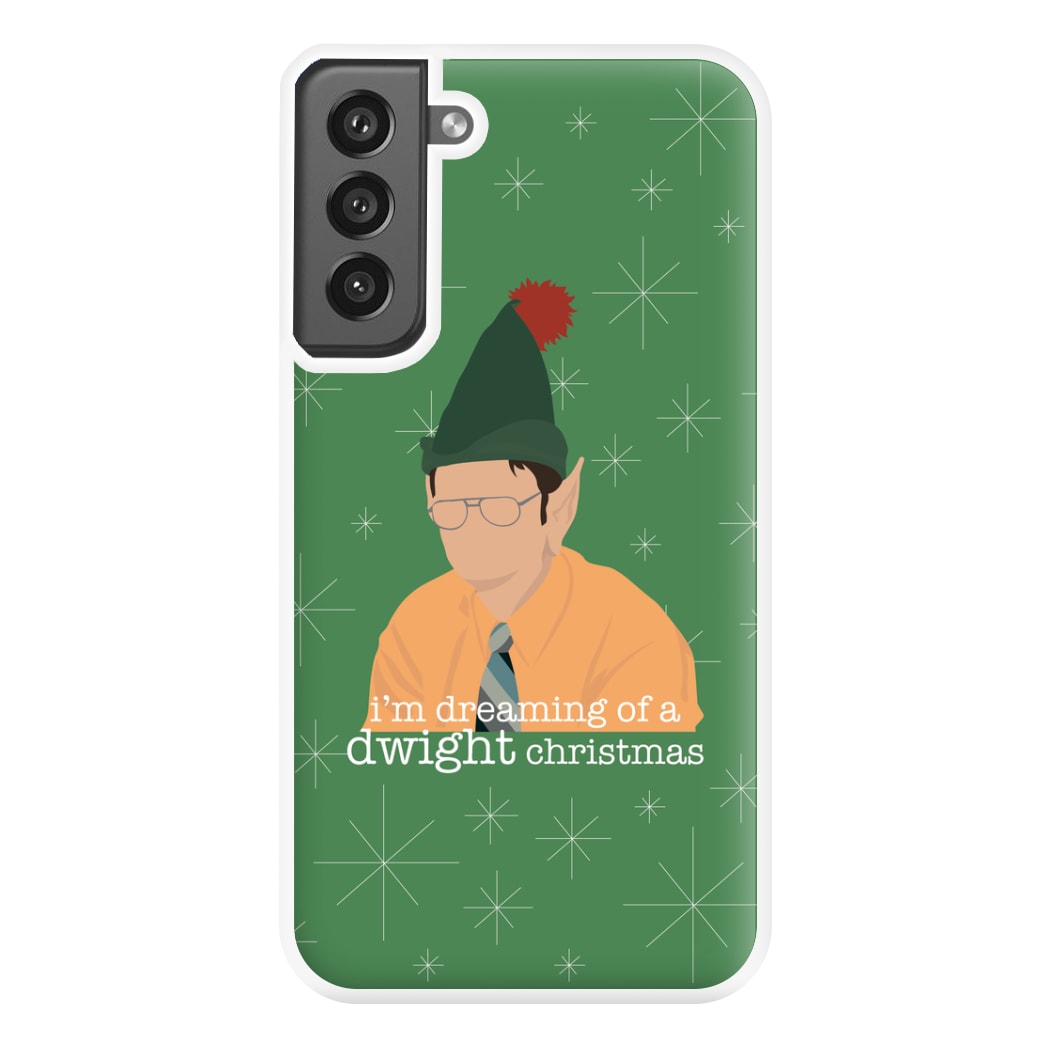 A Dwight Christmas Phone Case for Galaxy S21FE