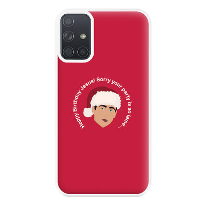 Happy Birthday Jesus Phone Case for Galaxy A71