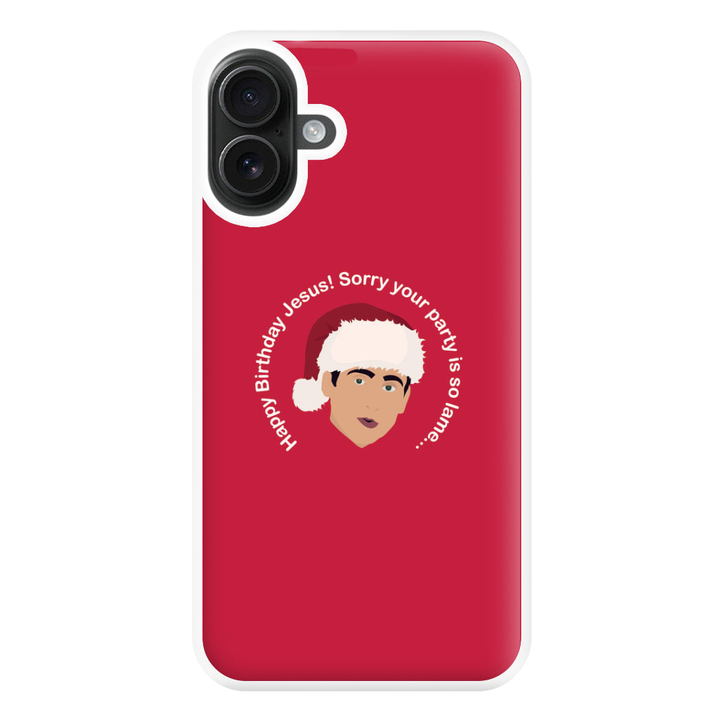 Happy Birthday Jesus Phone Case for iPhone 16 Plus