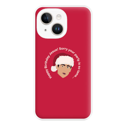 Happy Birthday Jesus Phone Case for iPhone 14 Plus