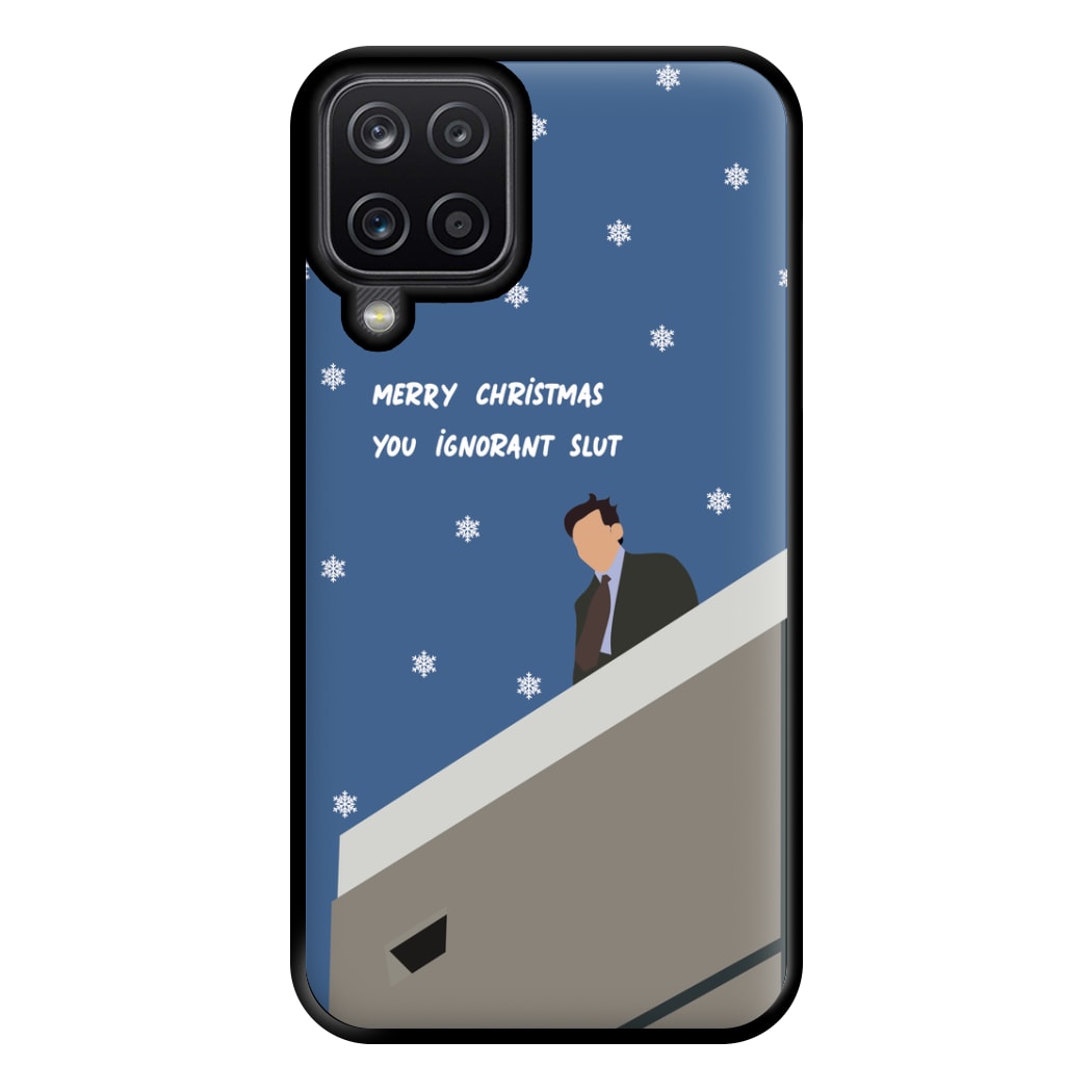 Merry Christmas You Ignorant Slut Phone Case for Galaxy A12