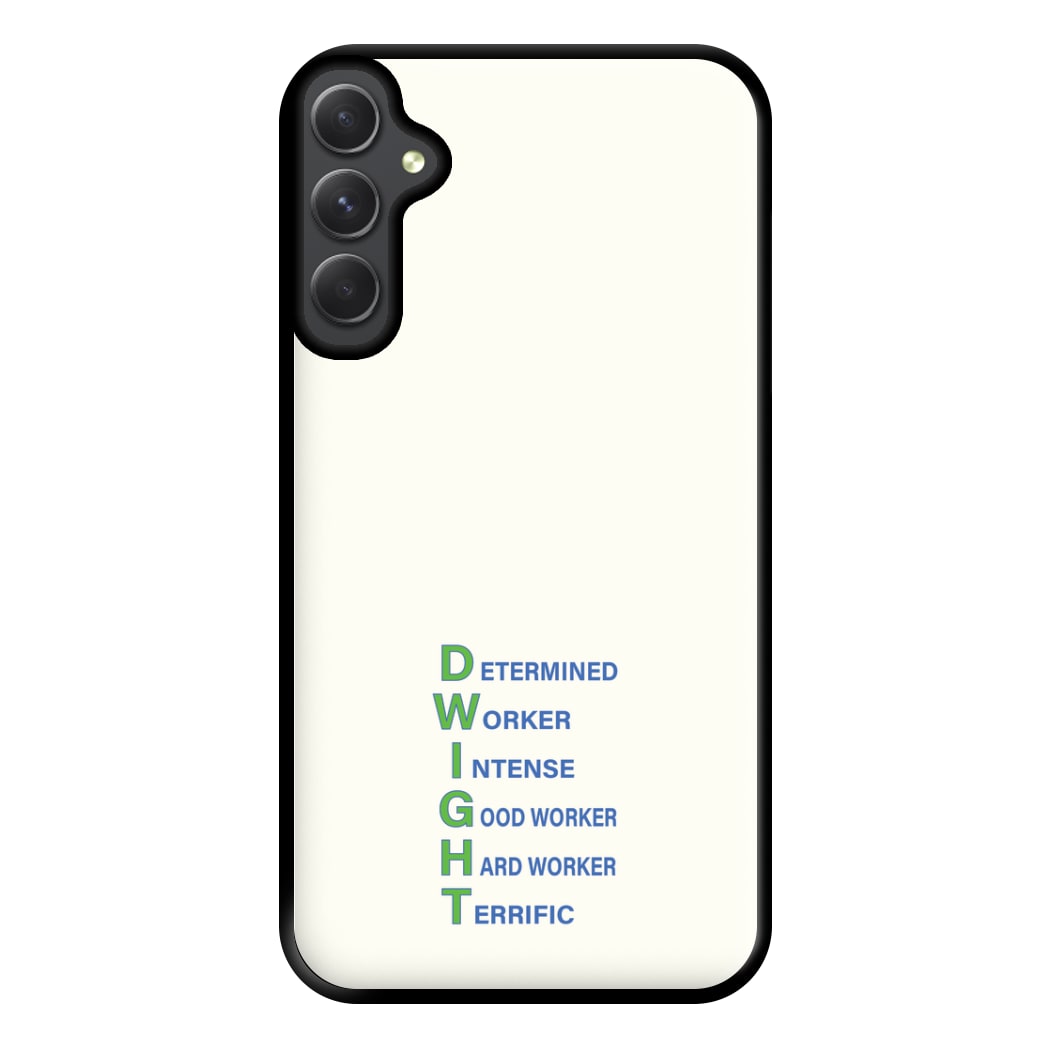 Dwight Abbreviation Phone Case for Galaxy A54