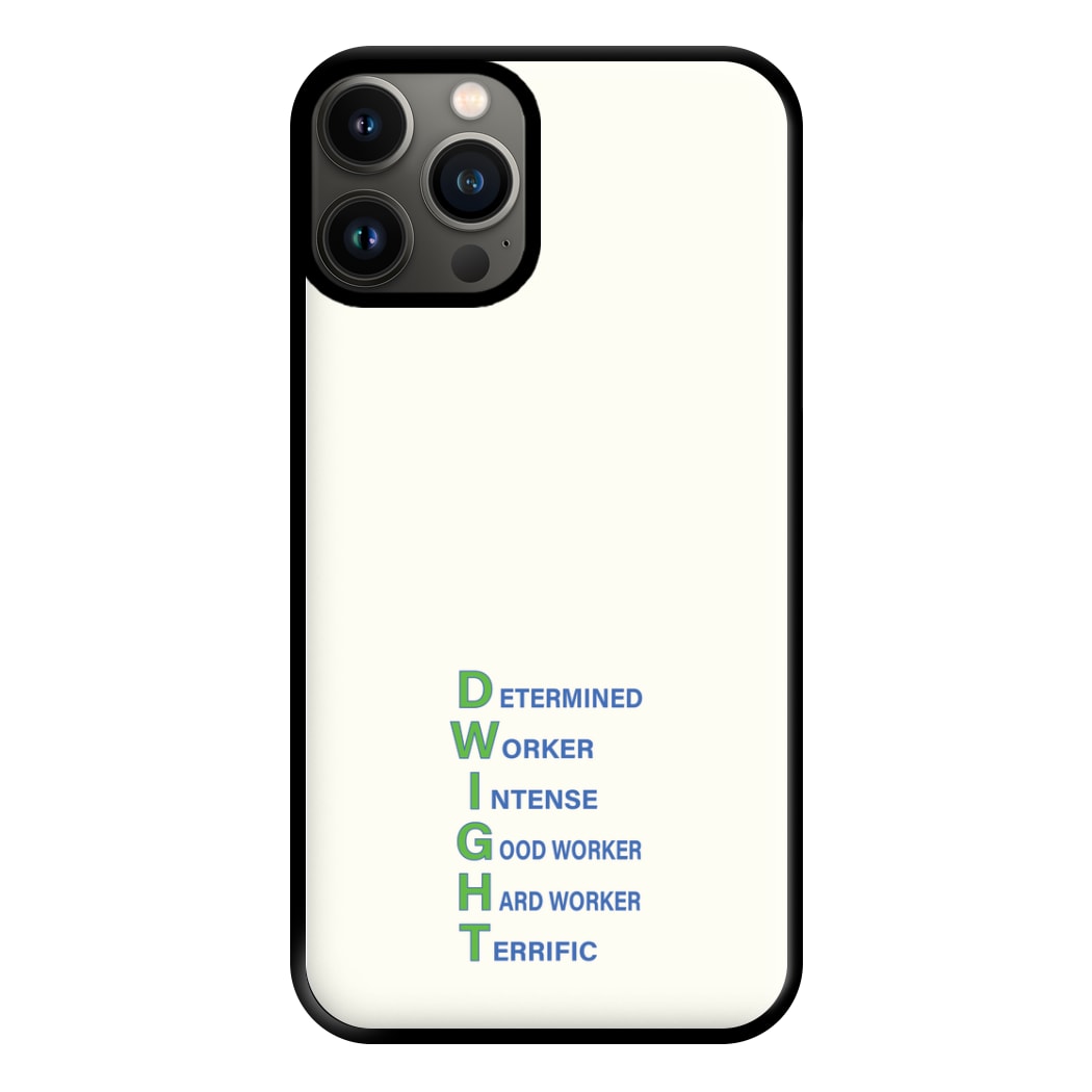 Dwight Abbreviation Phone Case for iPhone 11 Pro Max