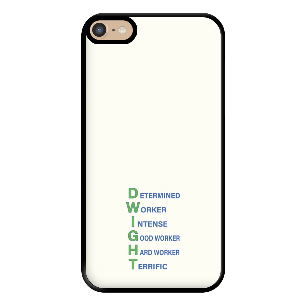 Dwight Abbreviation Phone Case for iPhone 6 Plus / 7 Plus / 8 Plus